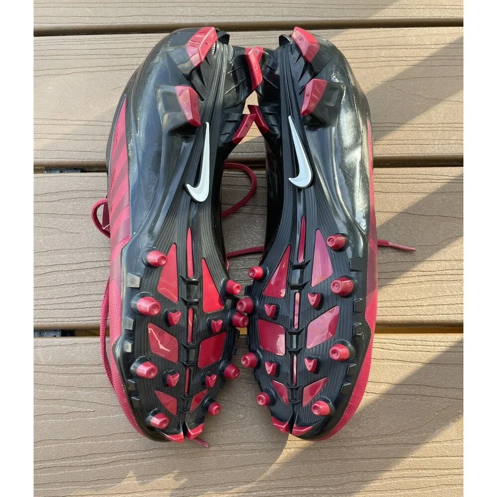 Nike Vapor Pro Low TD Shoes Mens 14 Red Black Football Cleats